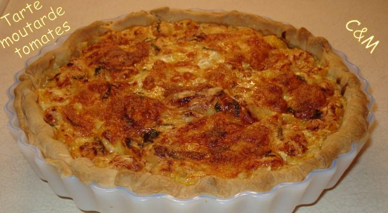 Tarte tomates moutarde Tarte tomates moutarde