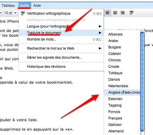 google documents traduction Google Documents: traduisez vos documents depuis l’application Document
