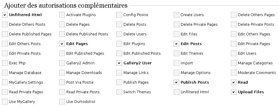 Utilisateur, Auteur, Administrateur… Utilisateur, Auteur, Administrateur…
