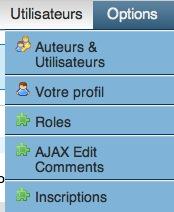 Utilisateur, Auteur, Administrateur… Utilisateur, Auteur, Administrateur…