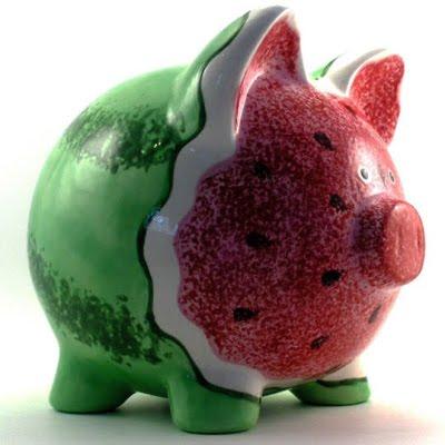 Tirelire cochon haut en couleurs Tirelire cochon haut en couleurs