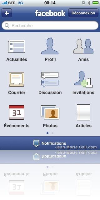 Facebook v3 pour iPhone est sortie !