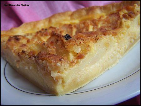 Exquise tarte aux pommes au flan et aux amandes 100_9037