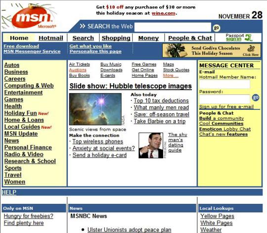 Microsoft préparerait un lifting pour MSN.com