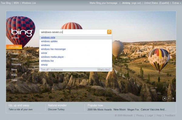 Bing dans la version française de son Messenger Bing dans la version française de son Messenger