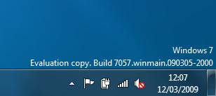 Windows 7 build 7057 échappe à Microsoft