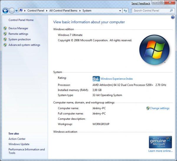 Windows 7 pas mieux que Vista ? Windows 7 pas mieux que Vista ?