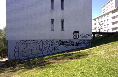 La Chaux-de-Fonds: graffiti au bois-noir