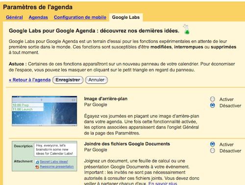 google-agenda-labs google agenda labs Google Agenda: ajoutez les anniversaires de vos contacts et la fonction Labs accessible en version française