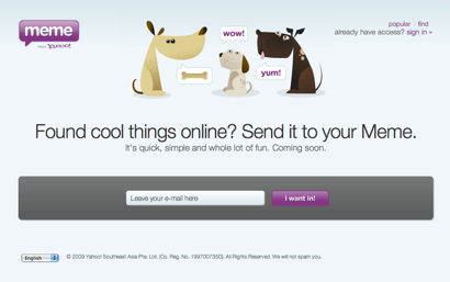 Yahoo fait dans le social Yahoo meme