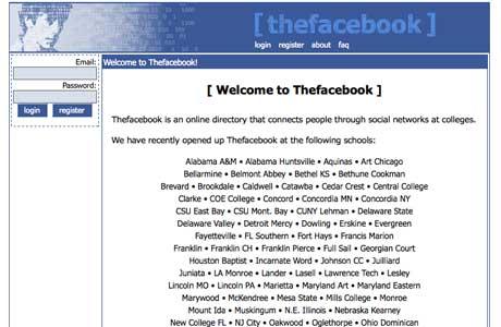 Le visage de nos sites d'antan : google, yahoo, facebook ...