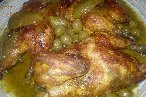 poulet mqualli aux herbes