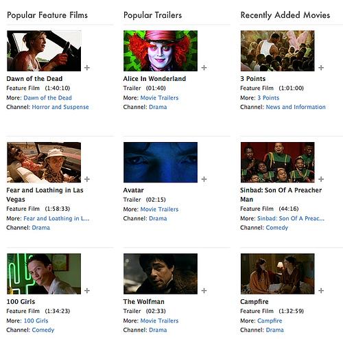 Des films sur Youtube ? Des films sur Youtube ?