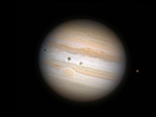 Jupiter et ses lunes – Eclipse sur Europe
