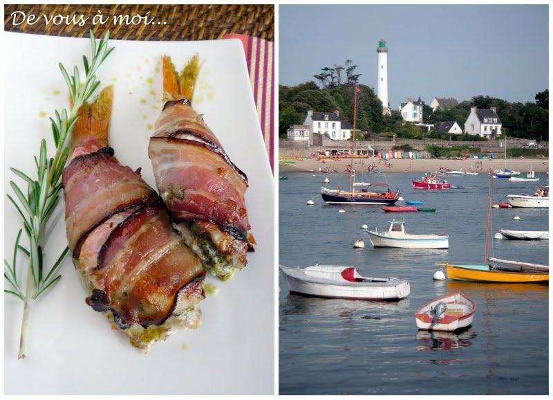 Rougets farcis au Pistou