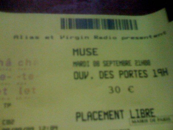 Review Concert : Muse @ Théatre du Chatelet 08/09/09