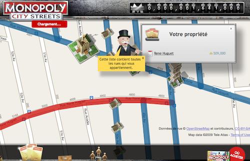 monopoly city streets 1 Jouer au Monopoly sur Google Maps