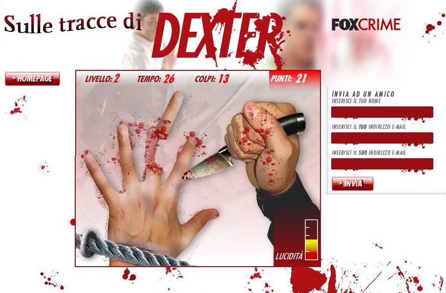 Advergame : série Dexter