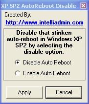 Désactivez le reboot automatique de Windows Update