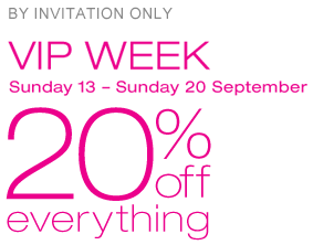 VIP WEEK chez Dorothy Perkins : -20% de réduction sur TOUT!