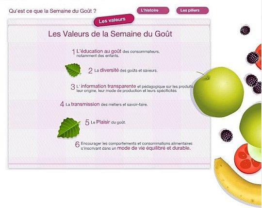 La semaine du goût : du 10 au 18 octobre 2009 La semaine du goût : du 10 au 18 octobre 2009
