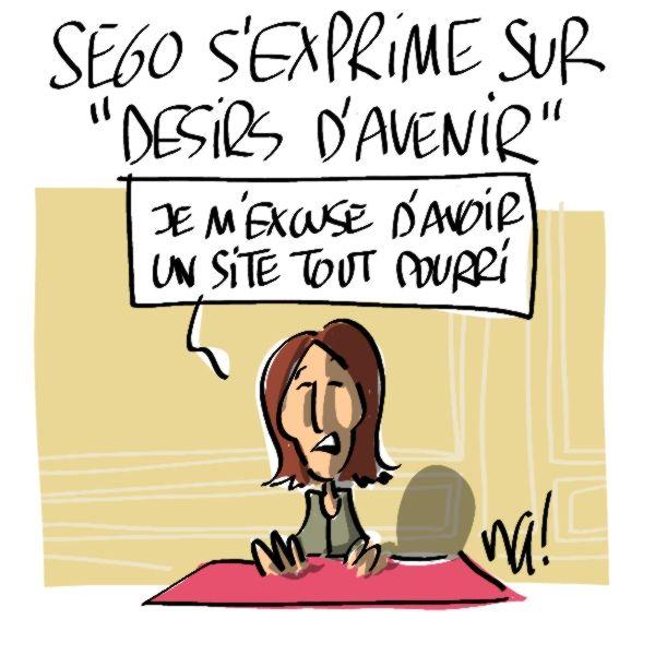 Ségolène Royal s'exprime sur son site