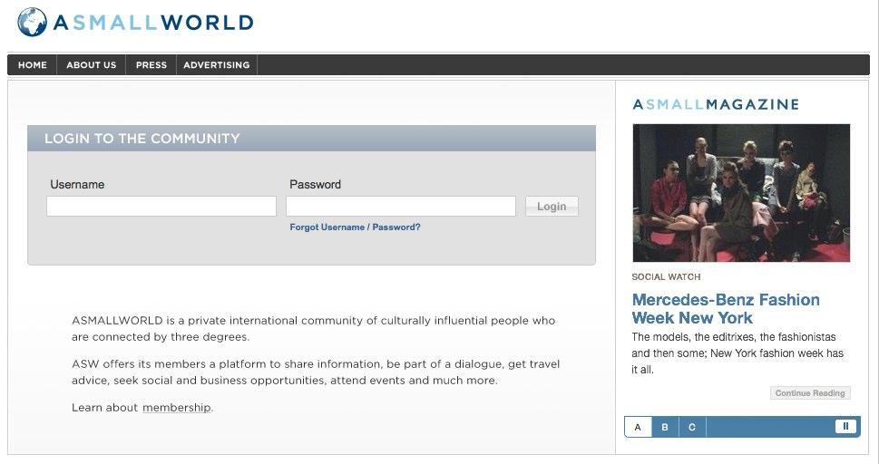 ASMALLWORLD ASMALLWORLD