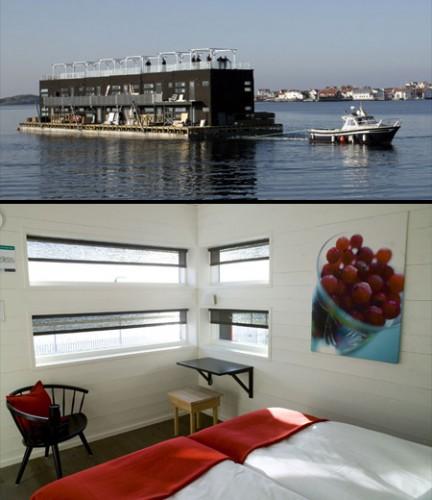 Un hôtel et restaurant flottant en Suède Un hôtel flottant en Suède.jpg