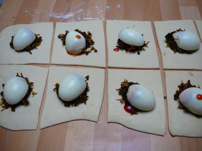 Egg Puffs - Feuilletés aux oeufs durs