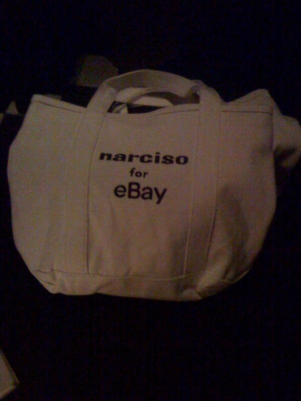Narciso Rodriguez avec Ebay! Narciso Rodriguez avec Ebay!