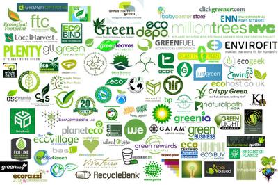 Des logos verts
