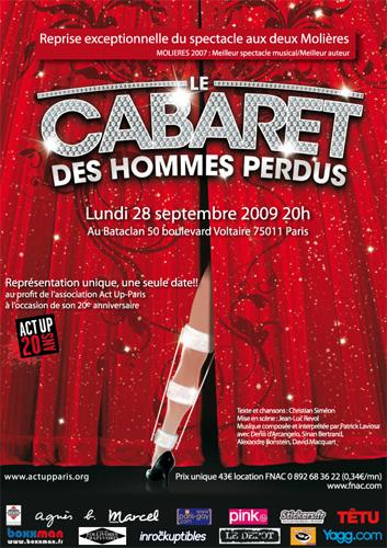 Reprise exceptionnelle du 'Cabaret des hommes perdus' au profit d’Act Up-Paris Reprise exceptionnelle du 'Cabaret des hommes perdus' au profit d’Act Up-Paris