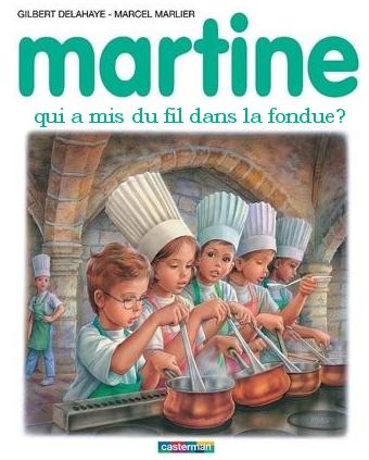 Martine qui a mis du fil dans la fondue