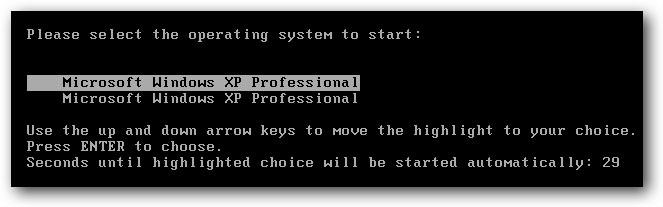 Comment modifier ou effacer une entrée du panneau d'amorçage de Windows XP