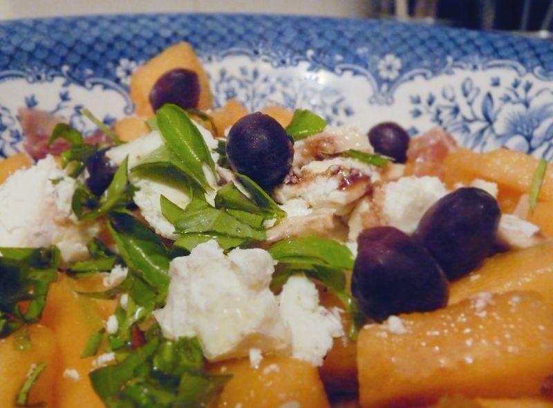 Salade de melon au chèvre Salade de melon au chèvre