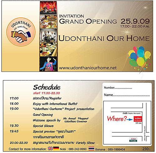 25 septembre: Lancement de «Udonthani Our Home»