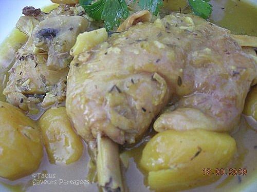 Fricassée de volaille aux pommes de terre Fricassée de volaille aux pommes de terre