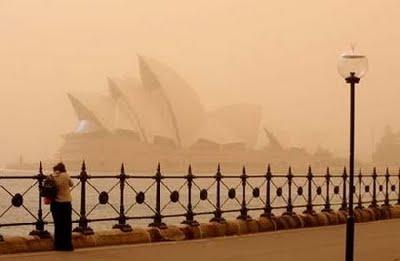 Tempete de sable en Australie