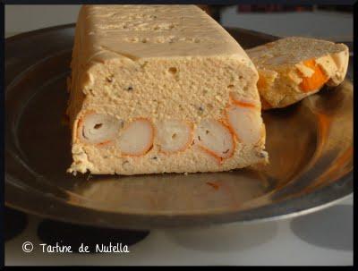 Terrine de saumon au crabe et saumon fumé