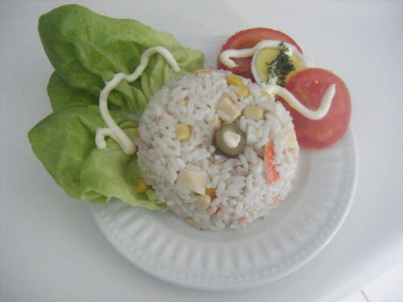 Salade de riz, au crabe, au mais etc.. et Blog Chalixanora