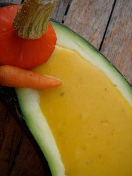 Soupe extraordinaire, et ce n’est pas qu’une affaire de présentation soupe-maxi-courgette-2