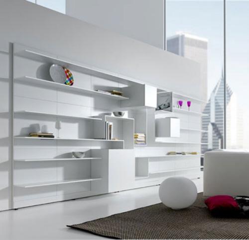 8 Modules blancs d’aménagement & rangement by MDF Italia 8 Modules blancs d’aménagement & rangement by MDF Italia