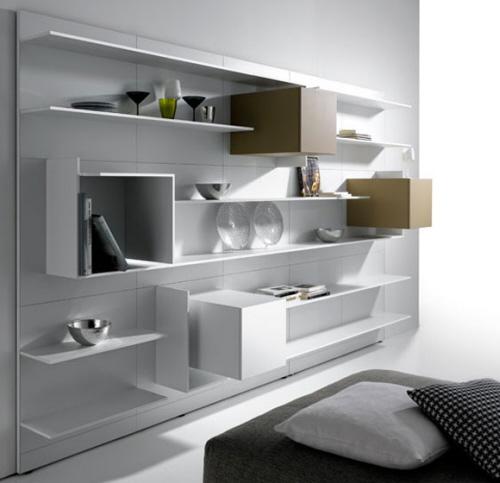 8 Modules blancs d’aménagement & rangement by MDF Italia 8 Modules blancs d’aménagement & rangement by MDF Italia