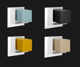 8 Modules blancs d’aménagement & rangement by MDF Italia 8 Modules blancs d’aménagement & rangement by MDF Italia