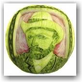 Watermelon-carvings-by-Takashi-Itoh Sculpture sur pastèque
