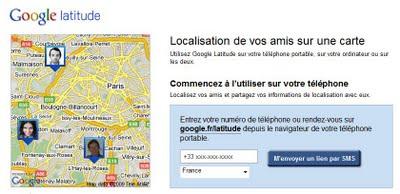 Google Latitude sur mobile Google Latitude sur mobile