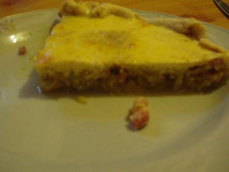 Tarte fondante courgettes et lardons P9220004