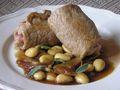 Sauté de veau aux anchois Saltimbocca aux amandes