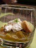 Risotto au potimarron: cuisine à 4 mains avec C'est moi qui l'ai fait! Rhubarbe au crémé nantais et sablé Hermé
