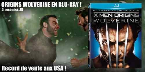 record de vente de blu-ray pour Origins Wolverine !